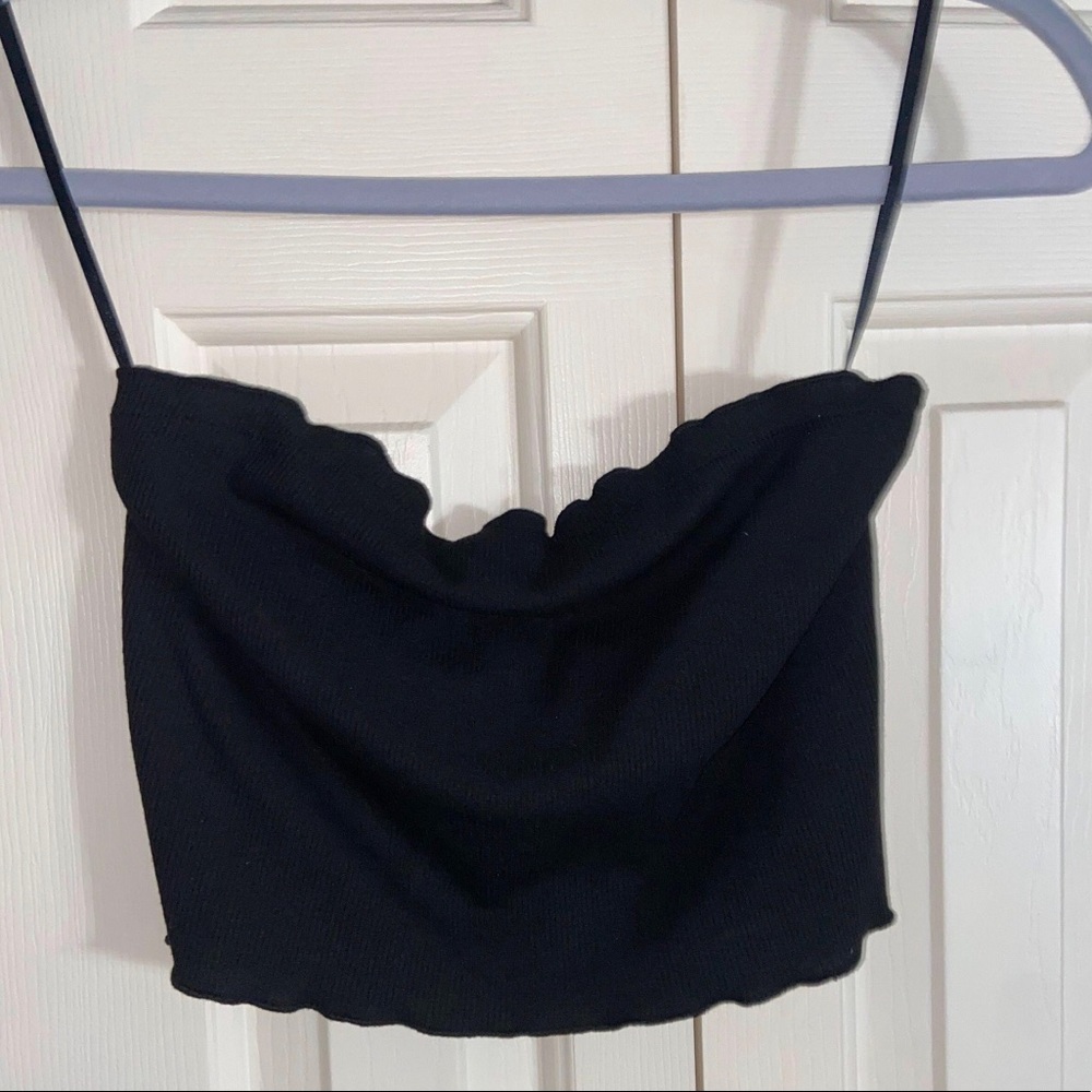 SHEIN STRAPLESS CROP TOP M